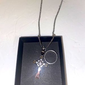 R.H. Macy & Co. Stainless Steel Cross Chain (REAL)